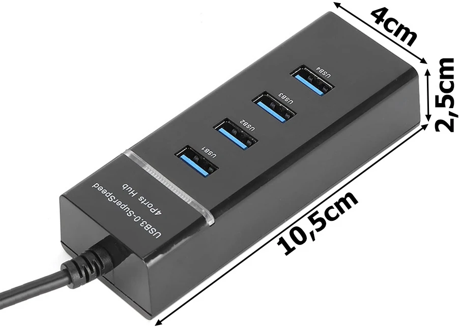 Fusion USB 3.0 šakotuvas su 4 portais