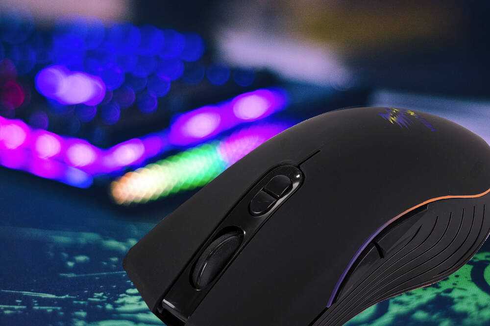 Kilimėlis Optinė pelė su RGB apšvietimu, 12,5 cm