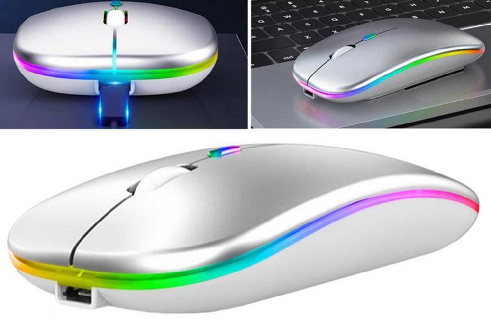 Belaidė pelė su RGB apšvietimu ir USB-C jungtimi