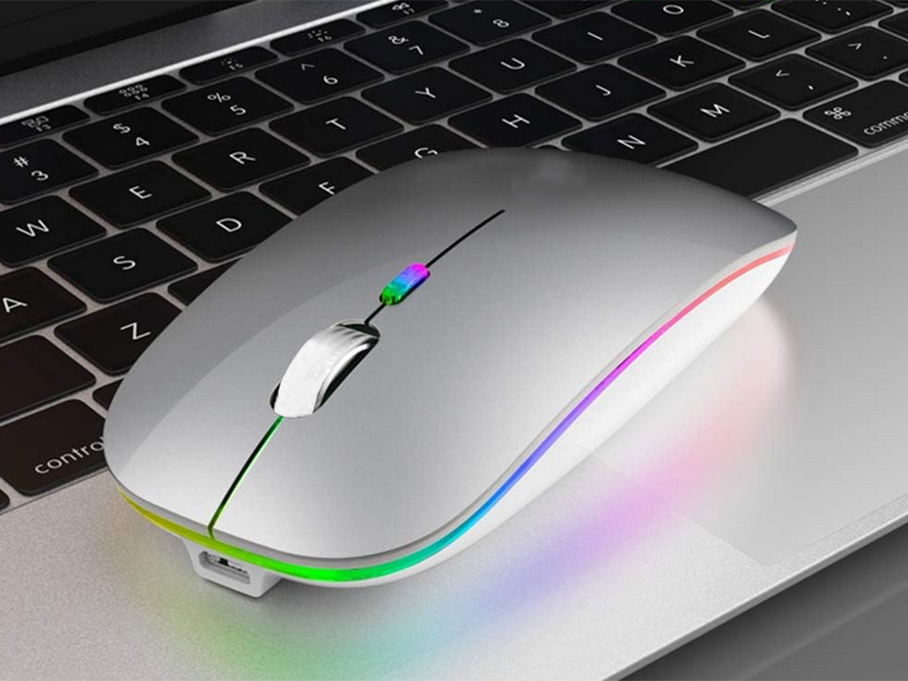 Belaidė pelė su RGB apšvietimu ir USB-C jungtimi