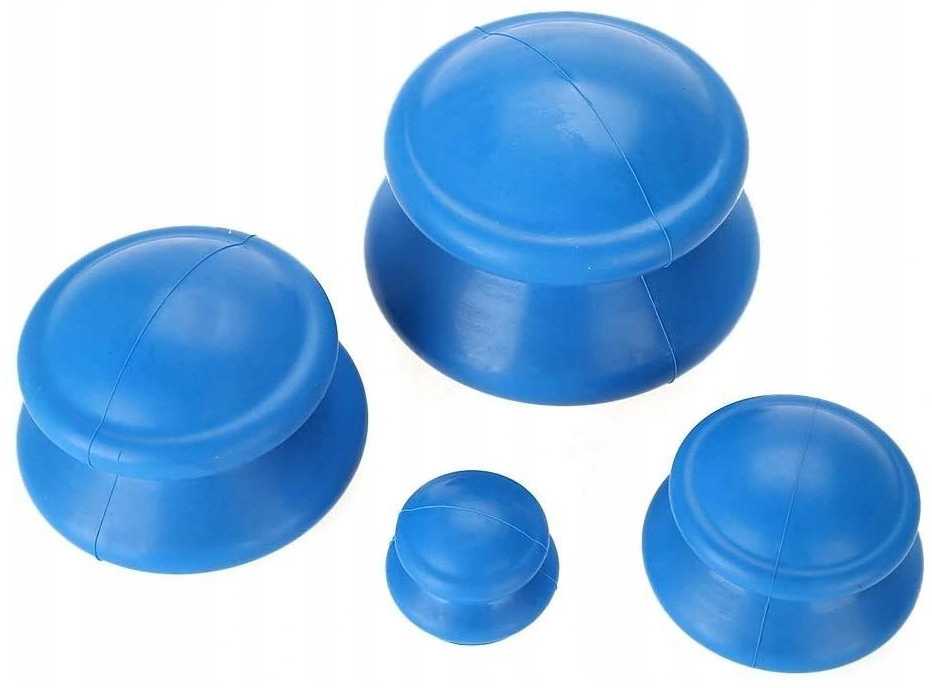 Silikoninės vakuuminės taurės, 4 dalių rinkinys