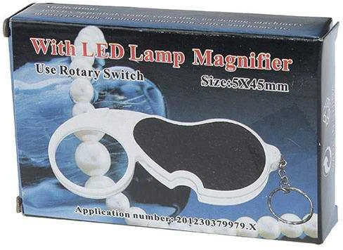 Didinamasis Lupa su LED Apšvietimu, 4x, 45 mm