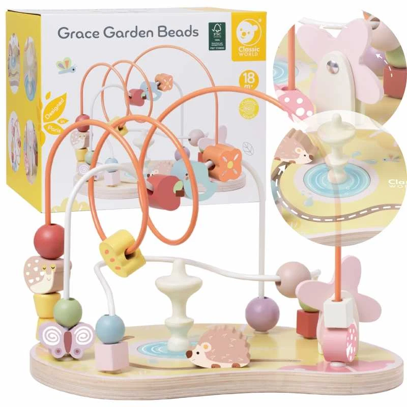 Classic World Klasikinis pasaulinis edukacinis labirintas vidinis „Grace Garden“ karoliukai 18m+ FSC
