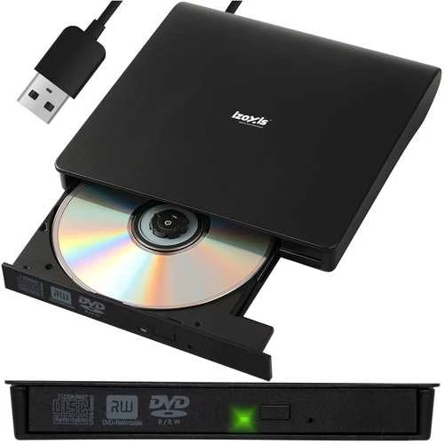 Išorinis diskas + CD/DVD įrašymo įrenginys Izoxis 26083
