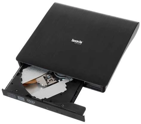 Išorinis diskas + CD/DVD įrašymo įrenginys Izoxis 26083