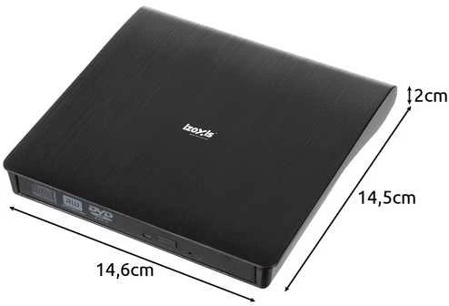 Išorinis diskas + CD/DVD įrašymo įrenginys Izoxis 26083