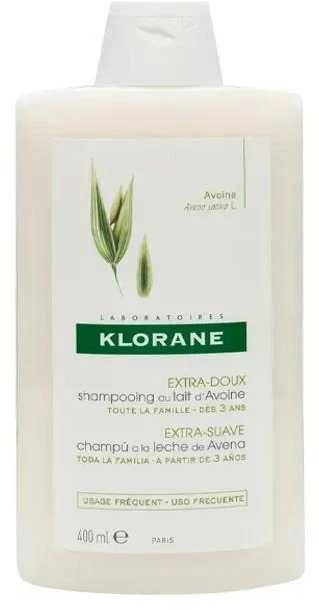 Klorane Ultra-Gentle Šampūnas With Oat Milk itin švelnus šampūnas, 400 ml
