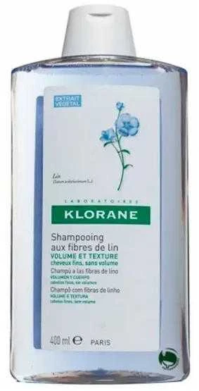 Klorane Volume šampūnas su ekologiškais linų sėmenimis, 400 ml