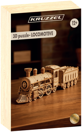 Dėlionė 3D Puzzle - Kruzzel Locomotive 26515