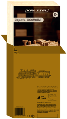 Dėlionė 3D Puzzle - Kruzzel Locomotive 26515