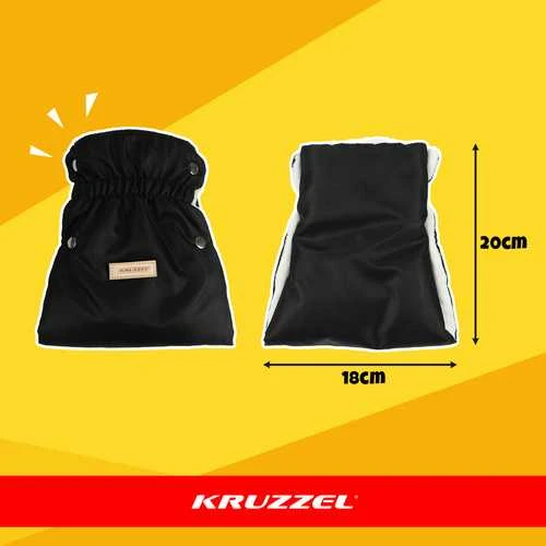 Double stroller muffs - juodas Kruzzel 25814