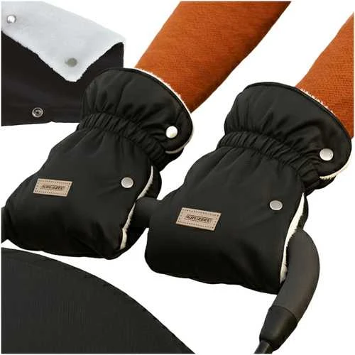 Double stroller muffs - juodas Kruzzel 25814