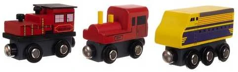 Wooden train set 12 pcs Kruzzel 23522