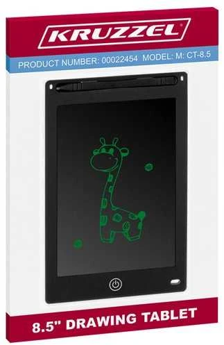 KRUZZEL 22454 8.5" juodas drawing tablet