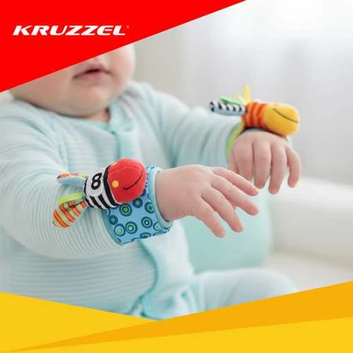 Kūdikių barškučiai - 4 vnt. rinkinys Kruzzel 25068