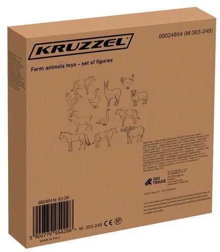 Žaislinių figūrėlių rinkinys "Ūkio gyvūnai" Kruzzel