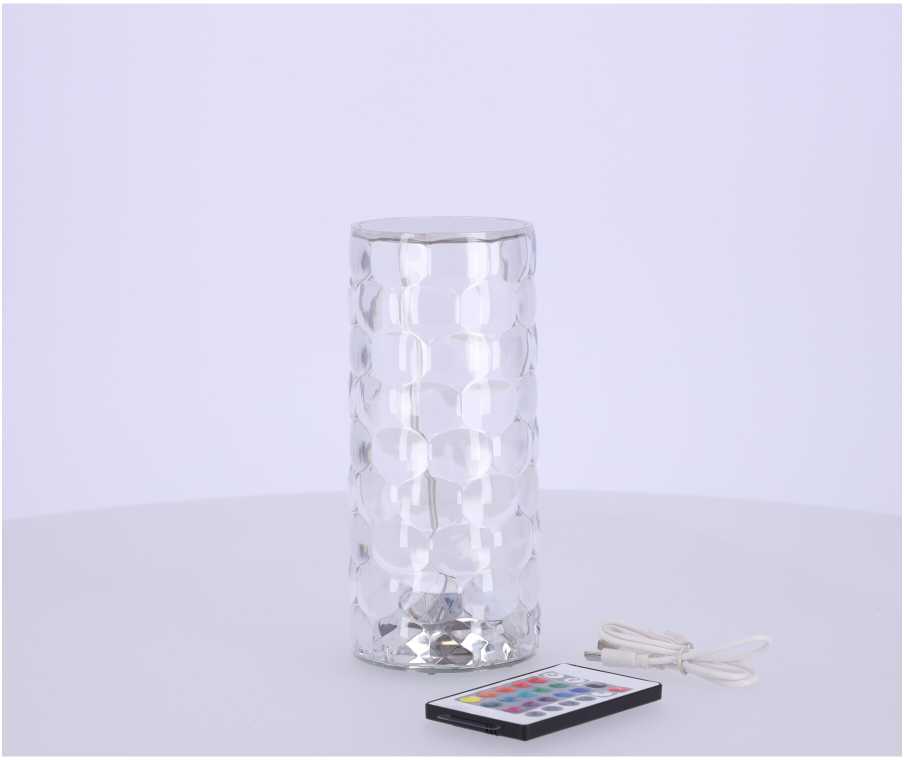Kryštolinė LED Lempa RS-SJ-TD03, 5V, RGB, Portatyvi