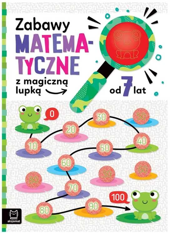 Aksjomat Kūrybinė edukacinė knyga su magišku lupa: matematikos žaidimai