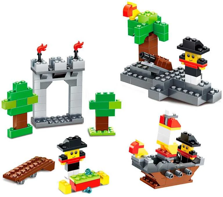 Kūrybinių blokų rinkinys LEGO stiliaus 625 blokų