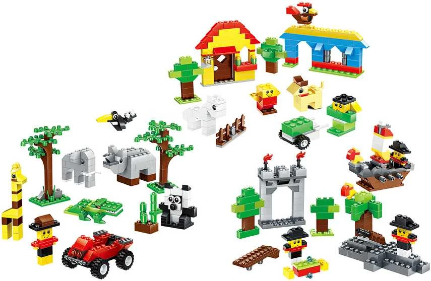 Kūrybinių blokų rinkinys LEGO stiliaus 625 blokų