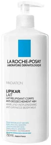 La Roche Posay Lipikar Replenshing Body Milk 48h drėkinamasis kūno pienelis, 750 ml