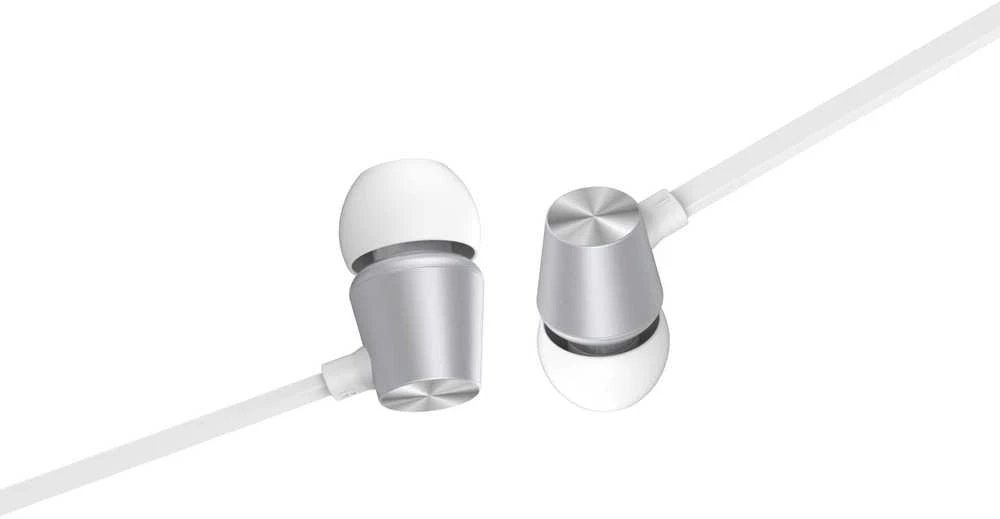 Laidinės ausinės „Swissten Dynamic YS500“ - sidabras/balta