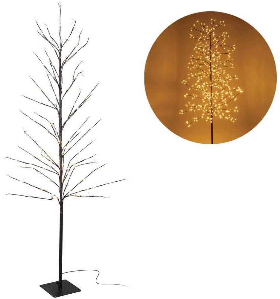 Lauko šviečianti kalėdinė dekoracija medis 480 LED 180 cm