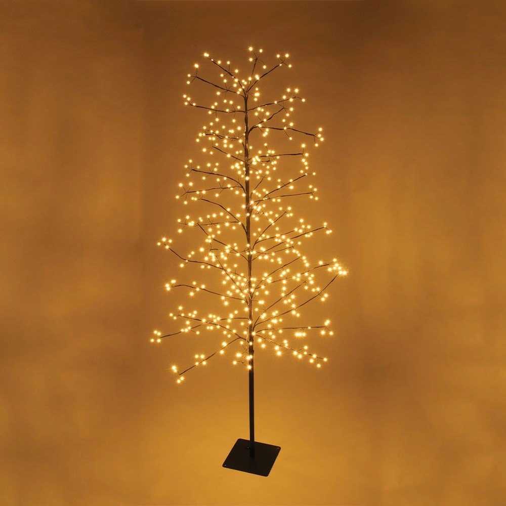 Lauko šviečianti kalėdinė dekoracija medis 480 LED 180 cm