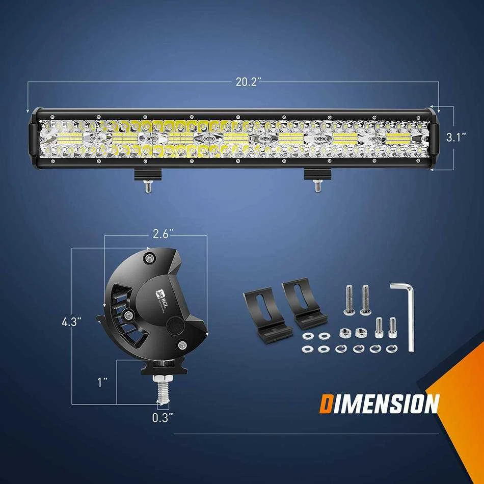 Darbo lempa LED halogeninė 420W 12V-24V