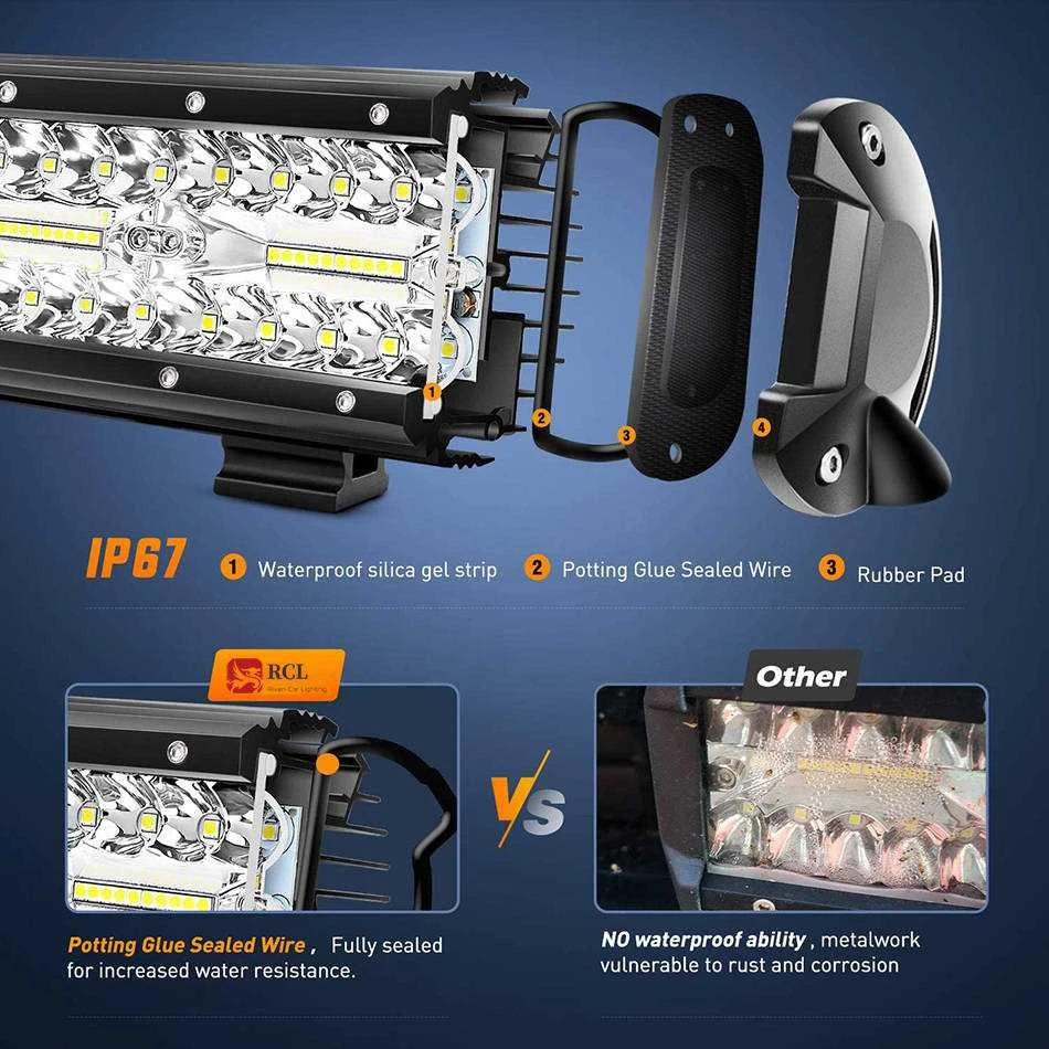 Darbo lempa LED halogeninė 420W 12V-24V