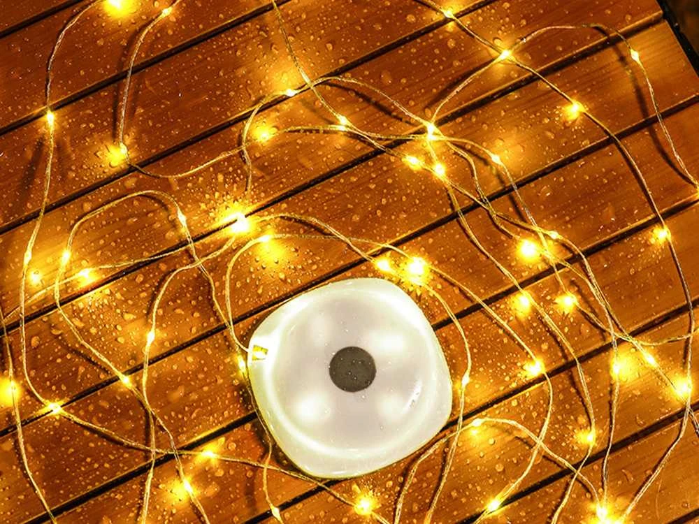 LED kempingo lempa su akumuliatorium, 8 m