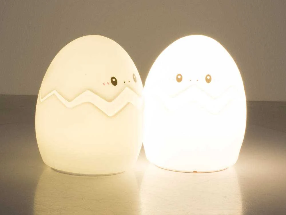 Vaikiška naktinė lempa LED RGB kiaušinio formos