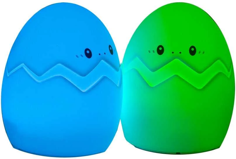 Vaikiška naktinė lempa LED RGB kiaušinio formos