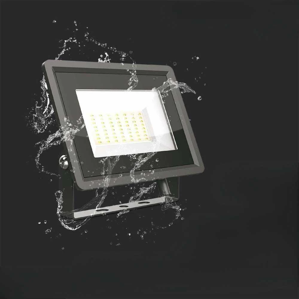 V-tac 50W LED prožektorius, juodas, 4000K