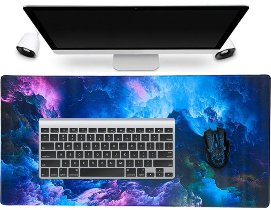 Žaidimų pelės kilimėlis su RGB LED apšvietimu, 80x30 cm