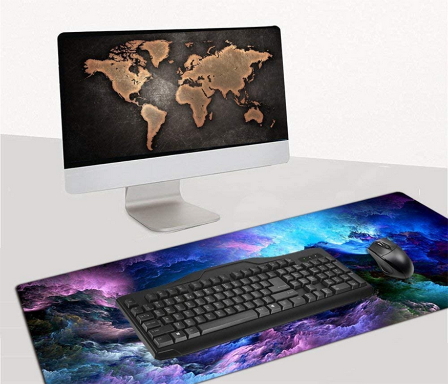 Žaidimų pelės kilimėlis su RGB LED apšvietimu, 80x30 cm
