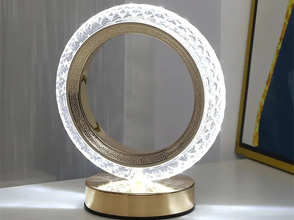 Stalinis naktinis šviestuvas su LED RGB apšvietimu, 18 cm