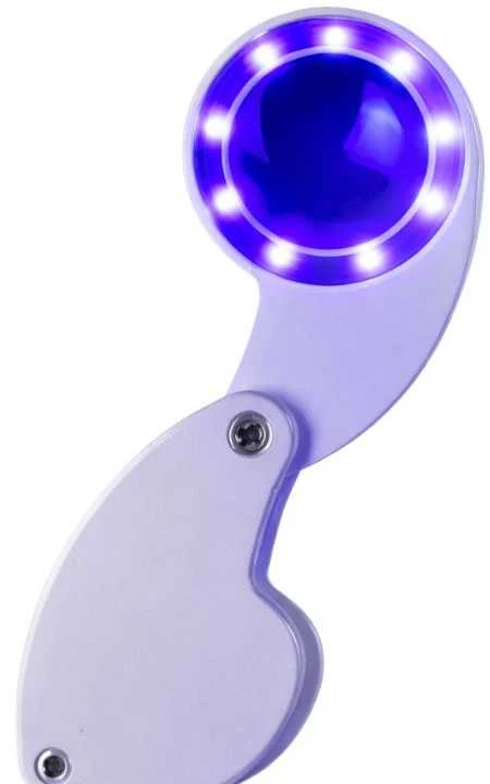 Led uv juvelyrinis didinamasis stiklas, sulankstomas, įkraunamas per usb, skirtas skaitymui