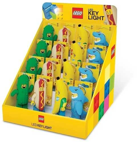 Euromic LEGO - Raktų pakabukas su LED - Dešrainių žmogus (520731)