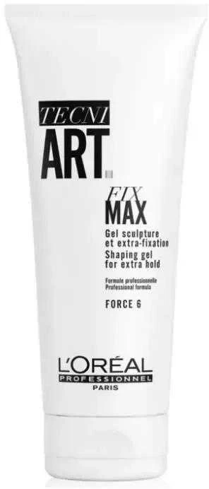Stiprios fiksacijos plaukų želė L'oreal Professionnel Tecni Art Fix Max Gel 200 ml