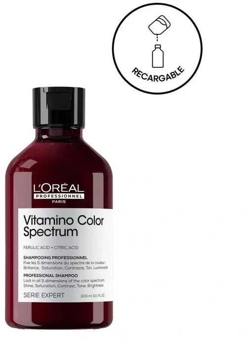 L'Oreal Professionnel Vitamino Color Spectrum Hair Šampūnas For Spalvą išsaugantis, 300 ml