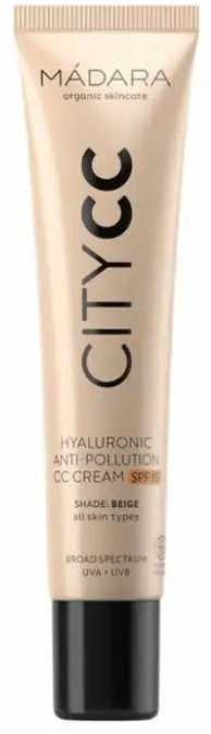 Mádara Madara City Cc Crema Cc Anti-Polucion Hyaluronic CC kremas su Spf15 rusvai gelsvas 40ml
