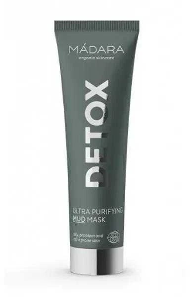 "Mádara Detox Ultra Purifying Mud Mask" 60ml Intensyviai detoksikuojanti veido kaukė