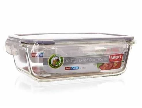 Banquet Hermetinė dėžutė maistui iš stiklo, Lora 1450ml