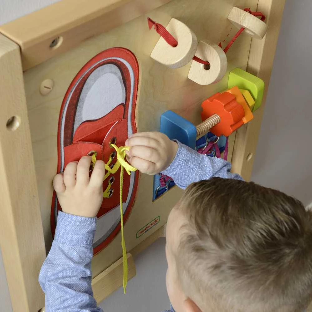 Edukacinė lenta Smulkiosios motorikos lavinimas Montessori MASTERKIDZ