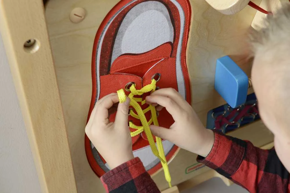 Edukacinė lenta Smulkiosios motorikos lavinimas Montessori MASTERKIDZ