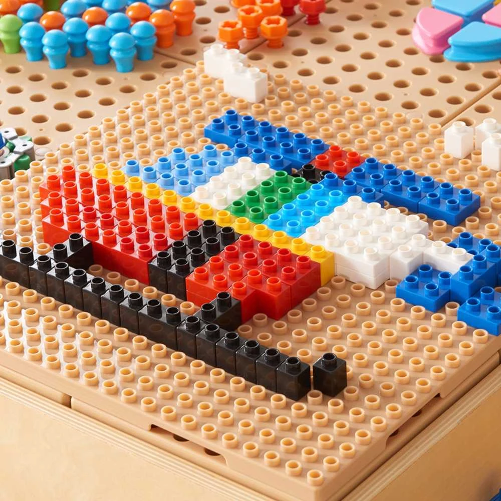 MASTERKIDZ Konstruktorių Rinkinys STEM 135 el. su Pano Dangteliais 4 vnt.