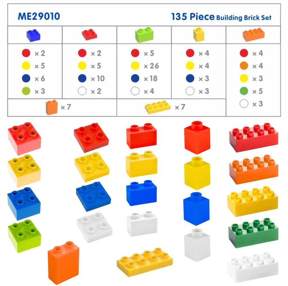 MASTERKIDZ Konstruktorių Rinkinys STEM 135 el. su Pano Dangteliais 4 vnt.