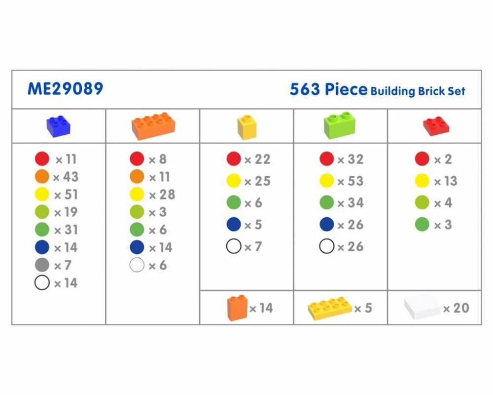 MASTERKIDZ Statybiniai Blokai STEM 563 vnt.