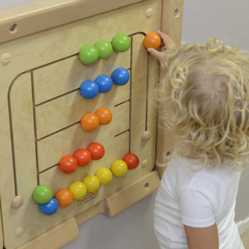 MASTERKIDZ Edukacinė lenta Labirintas su koralikais Montessori